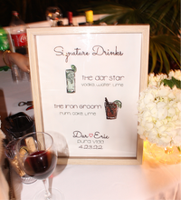 Load image into Gallery viewer, Signature Drink Canvas Bar Menu