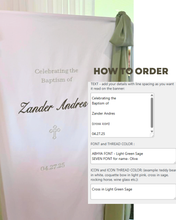 Load image into Gallery viewer, Embroidered Party Banner