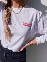 Load image into Gallery viewer, A Lightweight alternative to our OG Crewneck    THE DETAILS:  *Custom Longsleeved Tee's include an embroidered short phrase or custom initials (UP TO 3.5 inches, Maximum of two lines) **Any additional embroidery locations aside from left chest, (i.e. cuff, back of Tee, etc.) will be $20.00 per location.