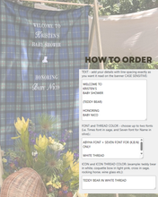 Load image into Gallery viewer, Embroidered Party Banner
